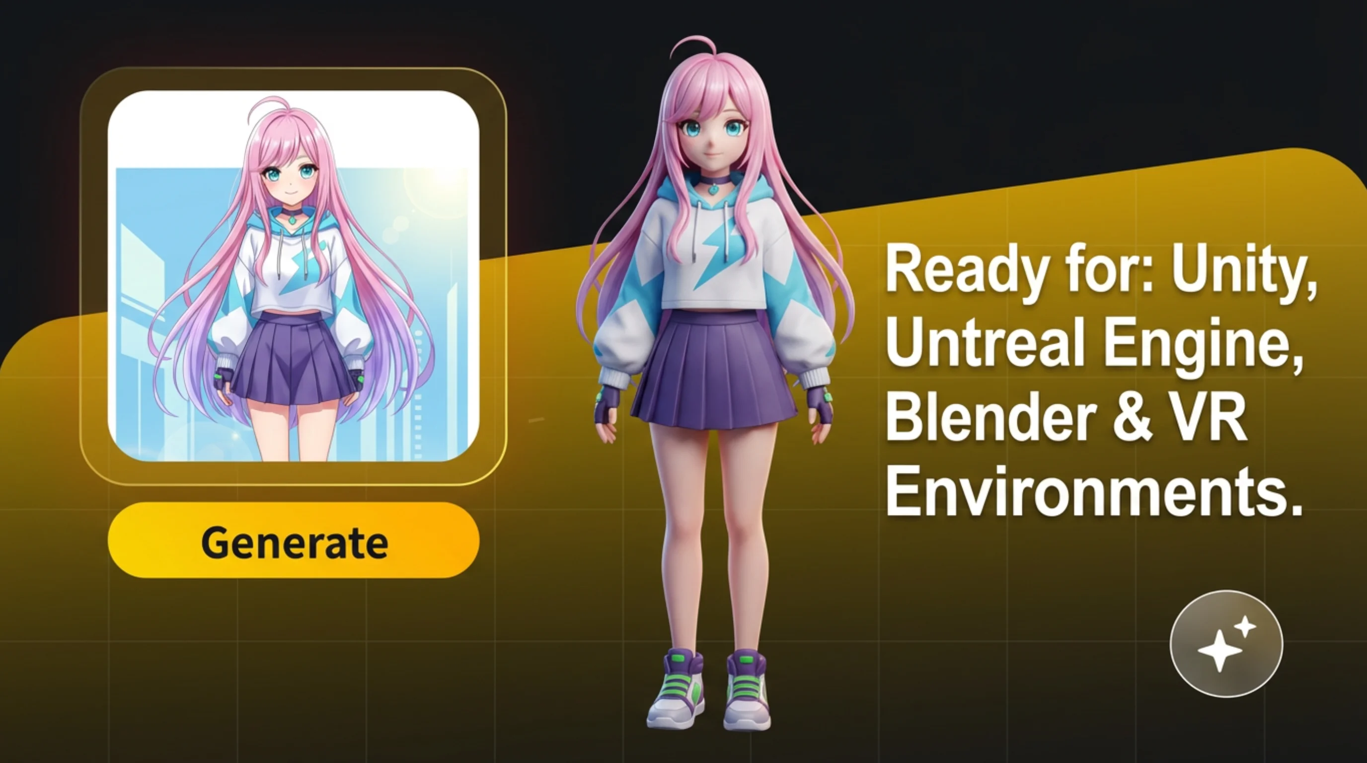 Export 3D Avatars for Unity, Unreal & VR Platforms